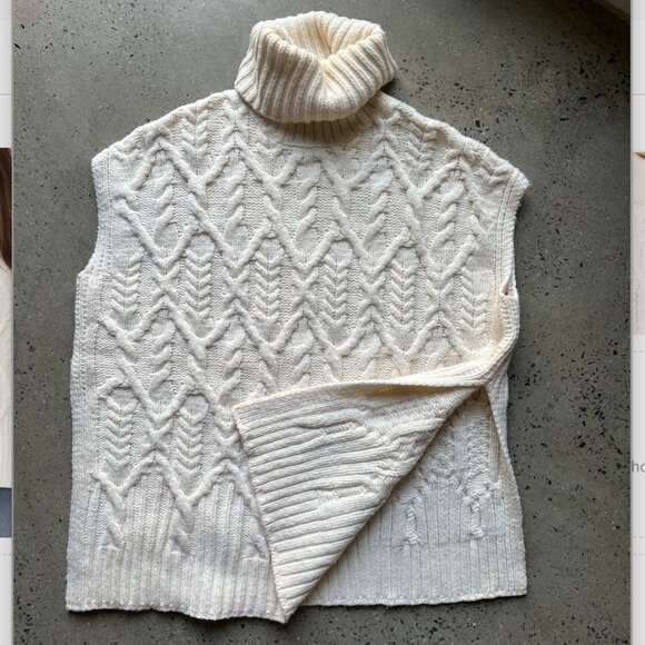 Theory Cable Knit Turtleneck Vest - Brand New! - Picture 6 of 8